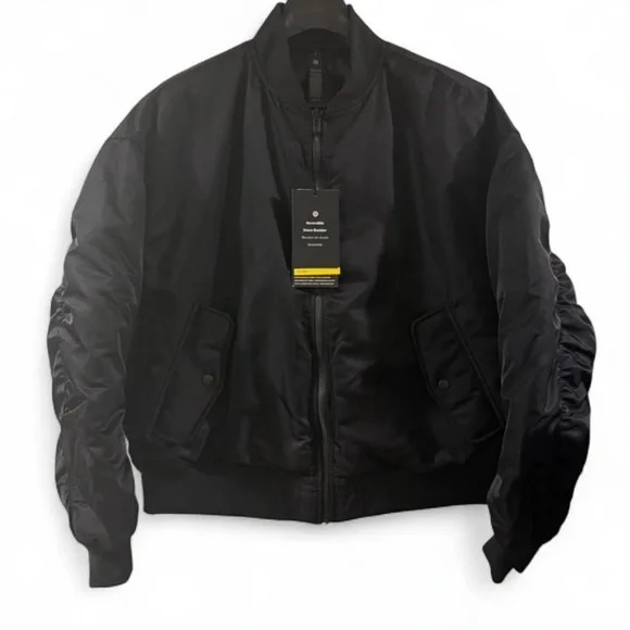 NWT Men's Lululemon Black Quilted Reversible Down Puffer Jacket Size Large - Picture 5 of 9